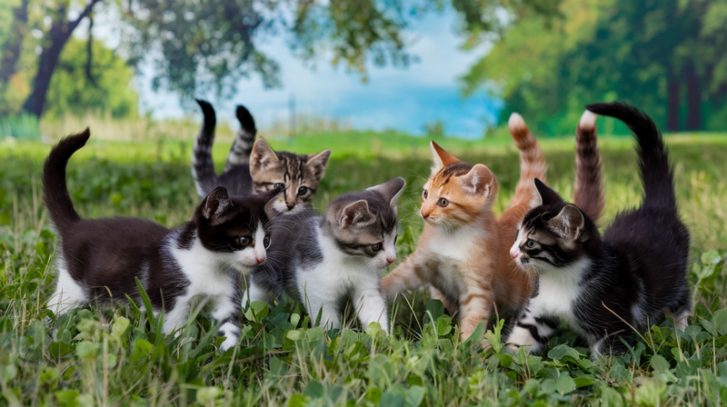 group cats