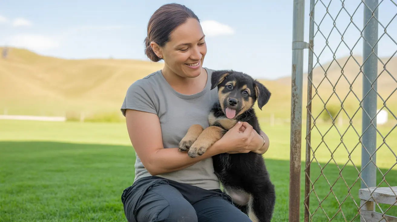 Shelter dogs and cats waiting for adoption in a local animal shelter