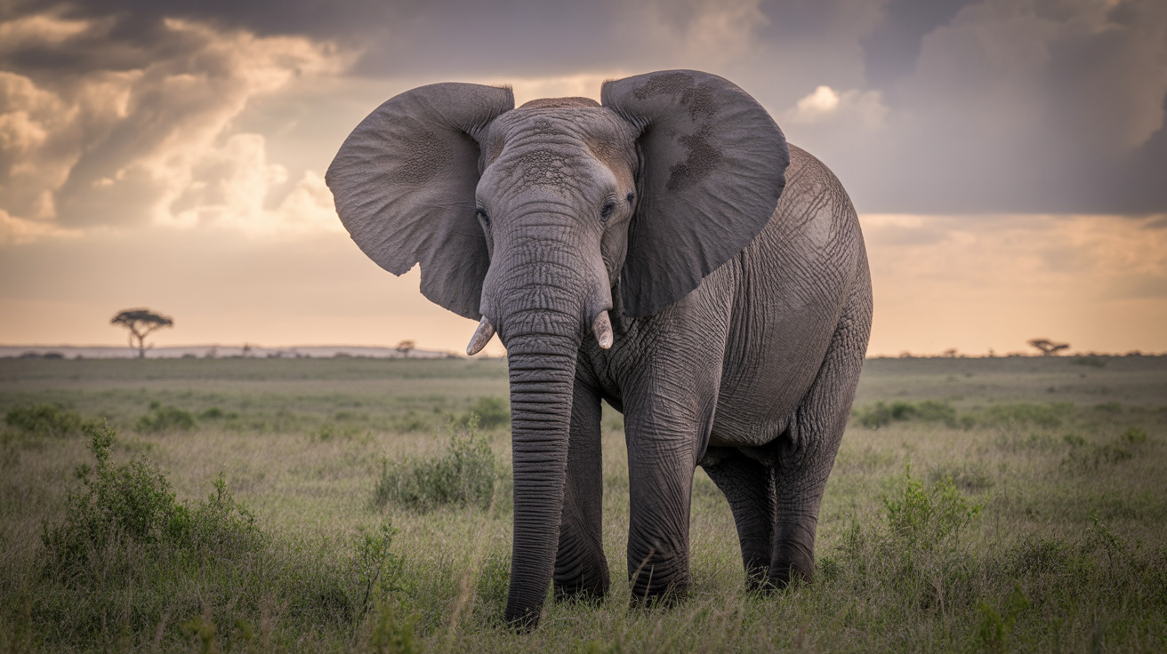 Illustration showing animals with exceptional hearing abilities including elephant, bat, dolphin, cat, dog, and horse