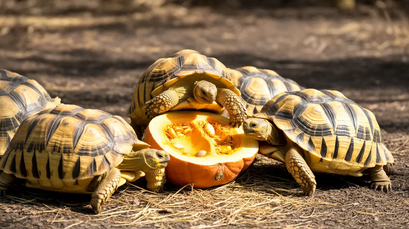 Zoo animals engaging with carved pumpkins as enrichment toys