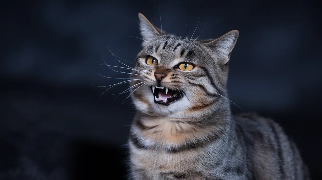 Veterinarian vaccinating a cat to protect against rabies