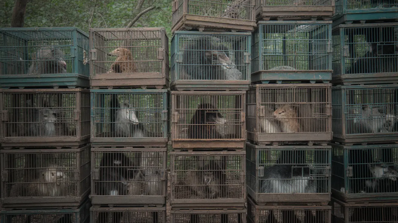 Overcrowded home with numerous animals rescued from hoarding situation