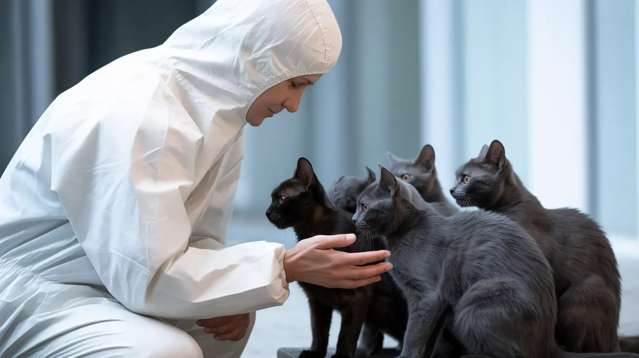 Group of rescued animals in a shelter being cared for after Central Falls hoarding rescue