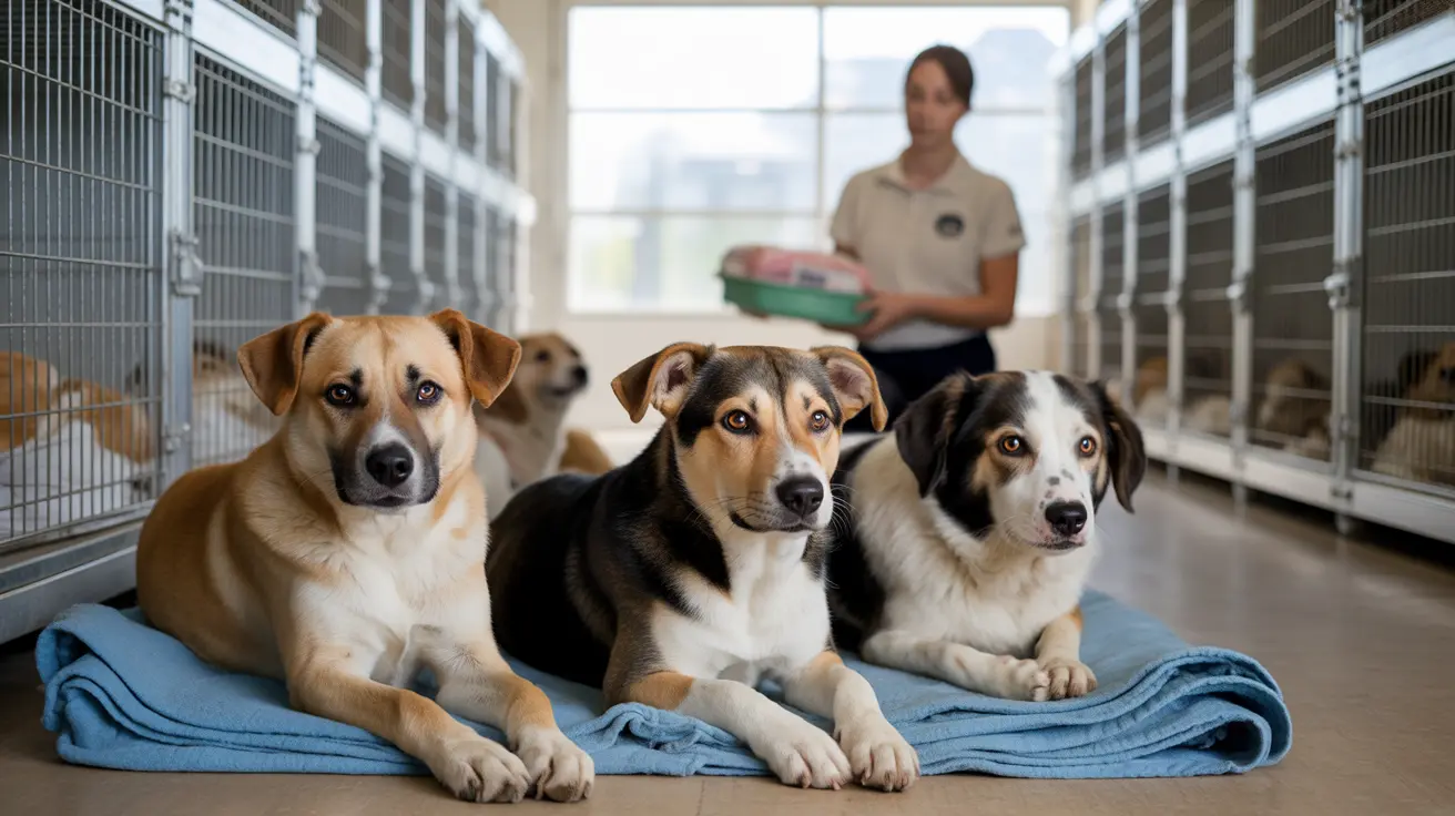 Rescued animals receiving care during a large-scale animal welfare operation in Wisconsin