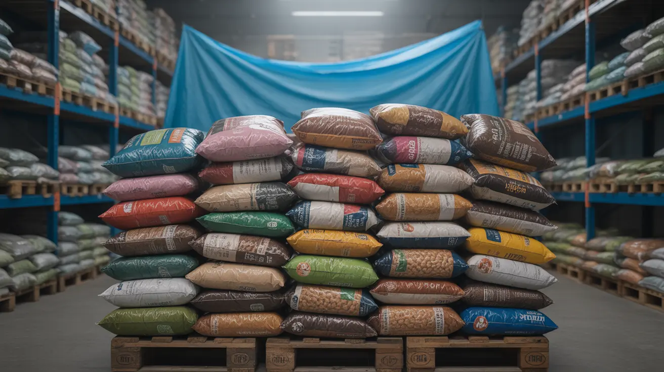 Volunteers sorting donated pet food bags at Anchorage pet food bank