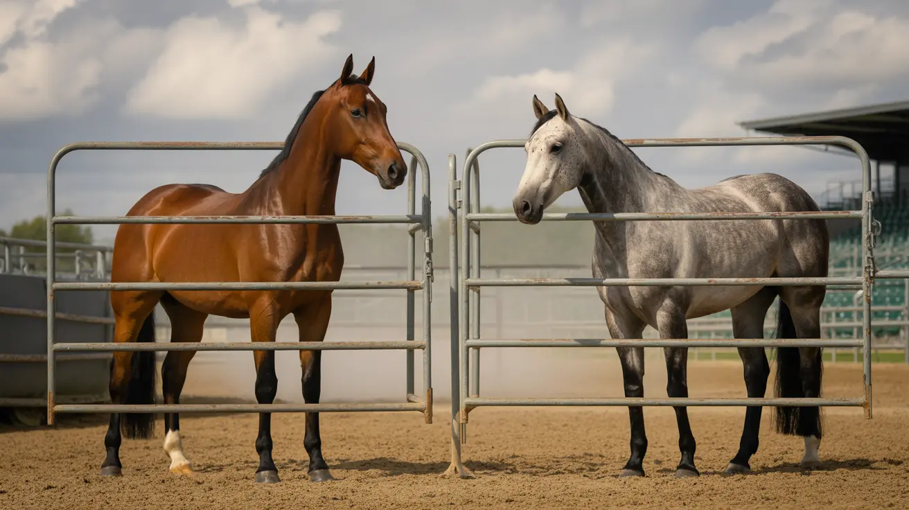 Two escaped horses running freely on a rural Colorado road before capture
