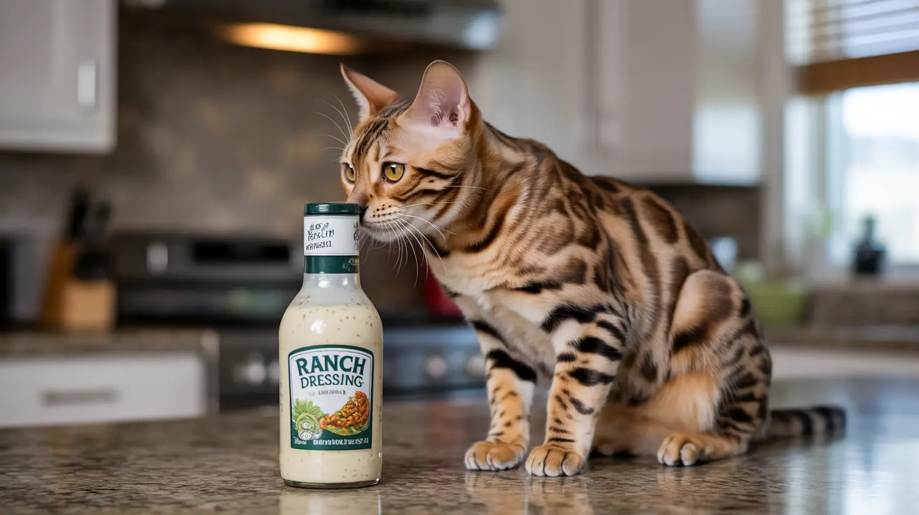 Sauce ranch et chats : dangers, symptômes et alternatives sûres