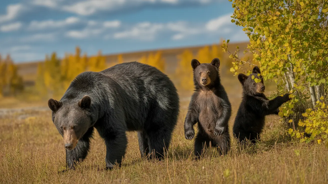 Black bear in the Great Smoky Mountains National Park surrounded by lush forest