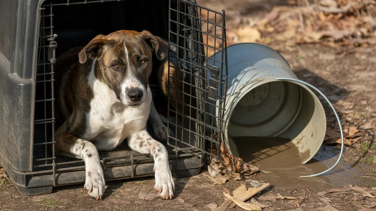 Overcrowded and unsanitary animal cages in an animal rescue facility