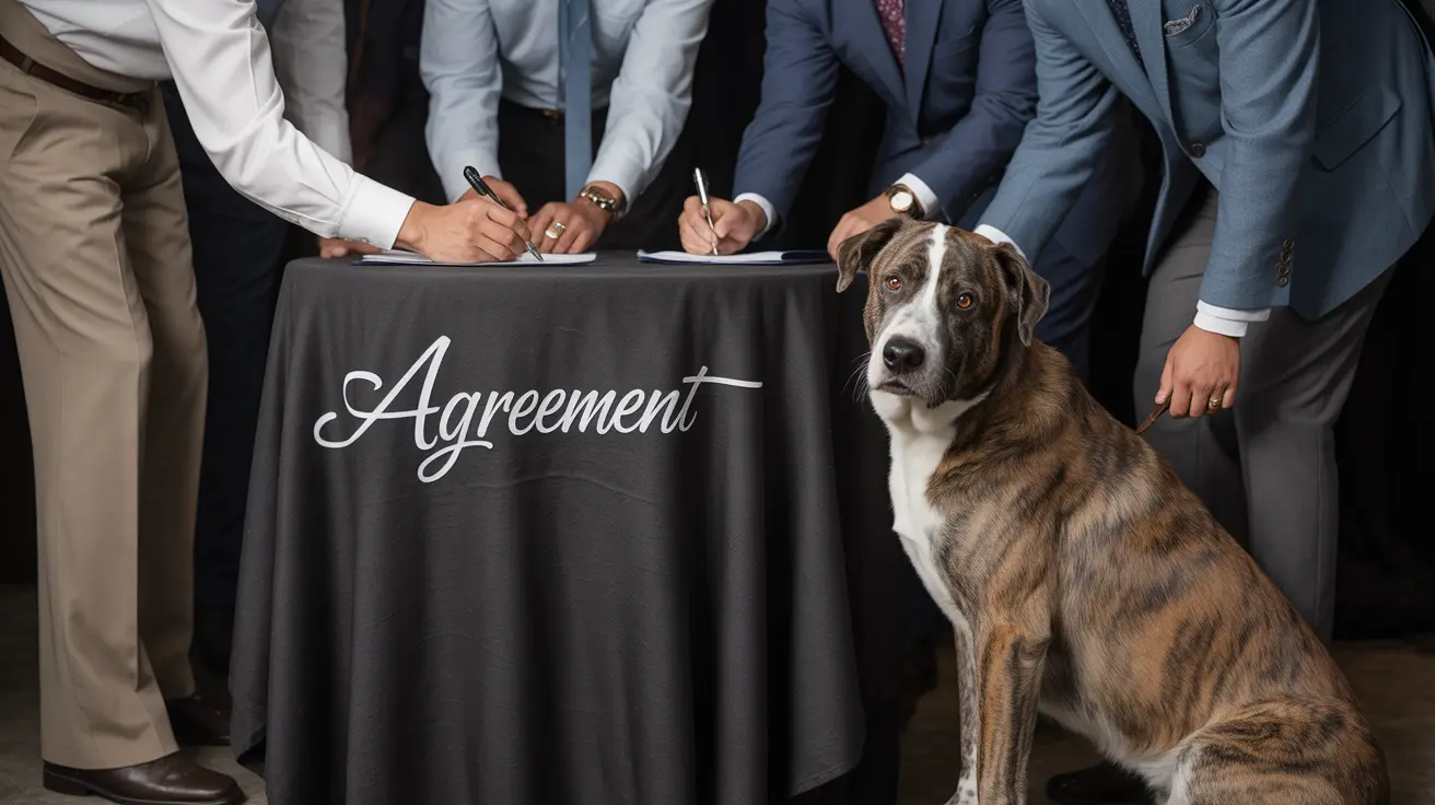 Governor Matt Meyer signing Delaware's animal abuse offender list legislation at Brandywine Valley SPCA with animal welfare advocates and a dog named Wink