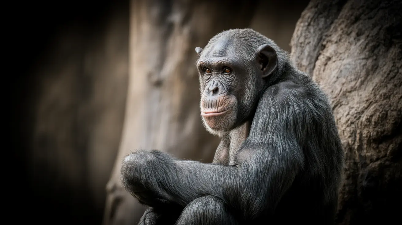 Giza Zoo chimpanzee enclosure highlighting animal welfare concerns during renovation