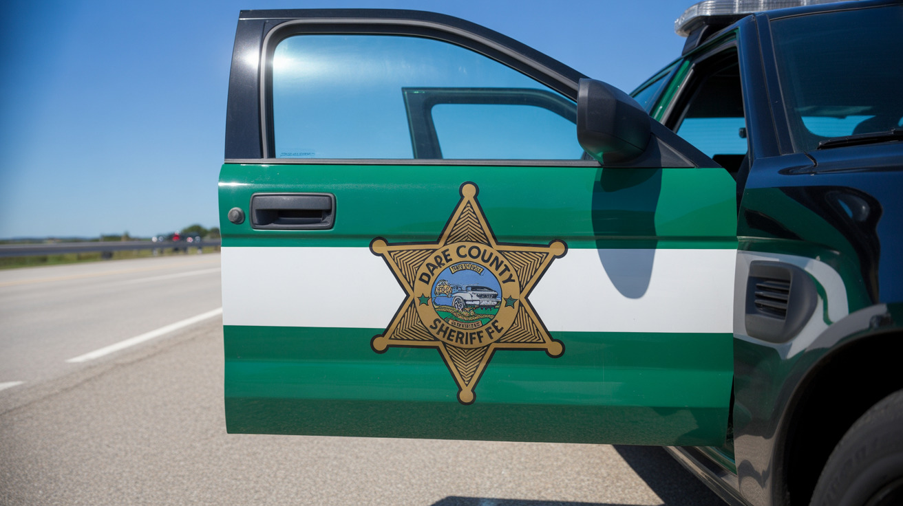 Law enforcement officer investigating animal cruelty case in Dare County, North Carolina