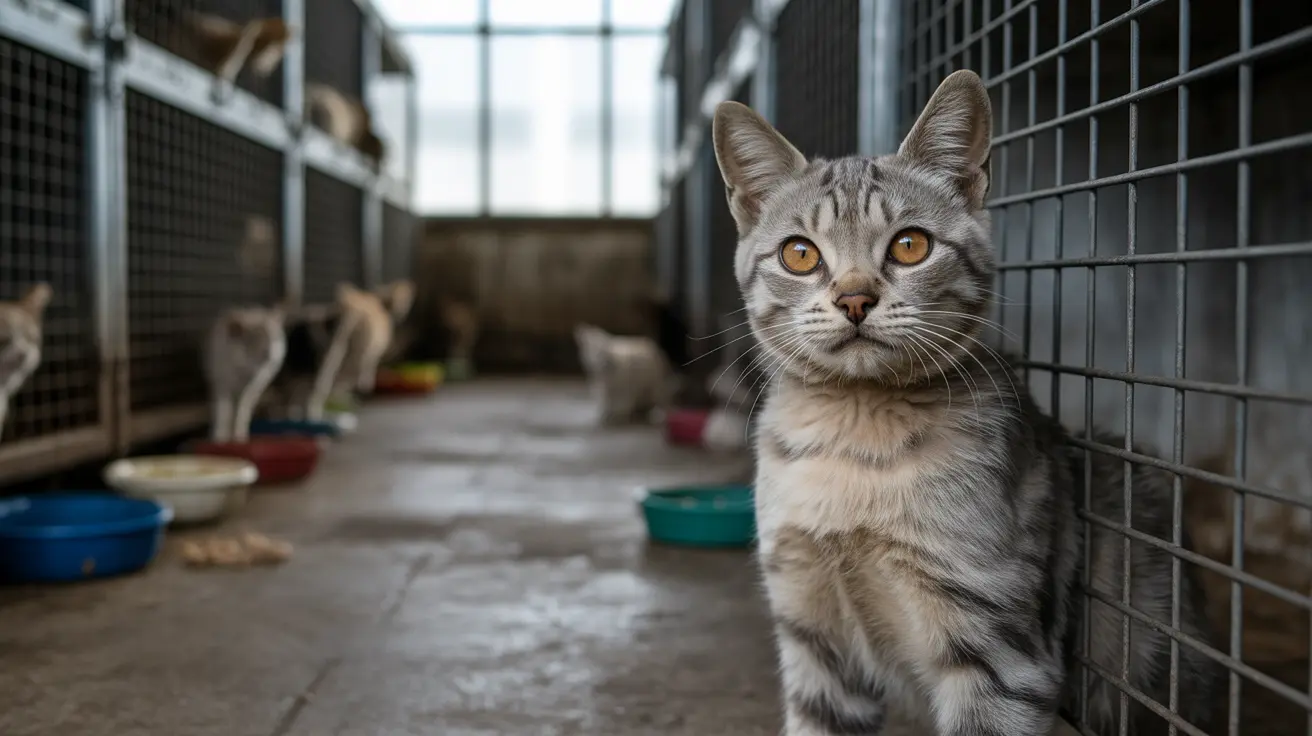 Overcrowded living space with multiple neglected pets indicating animal hoarding