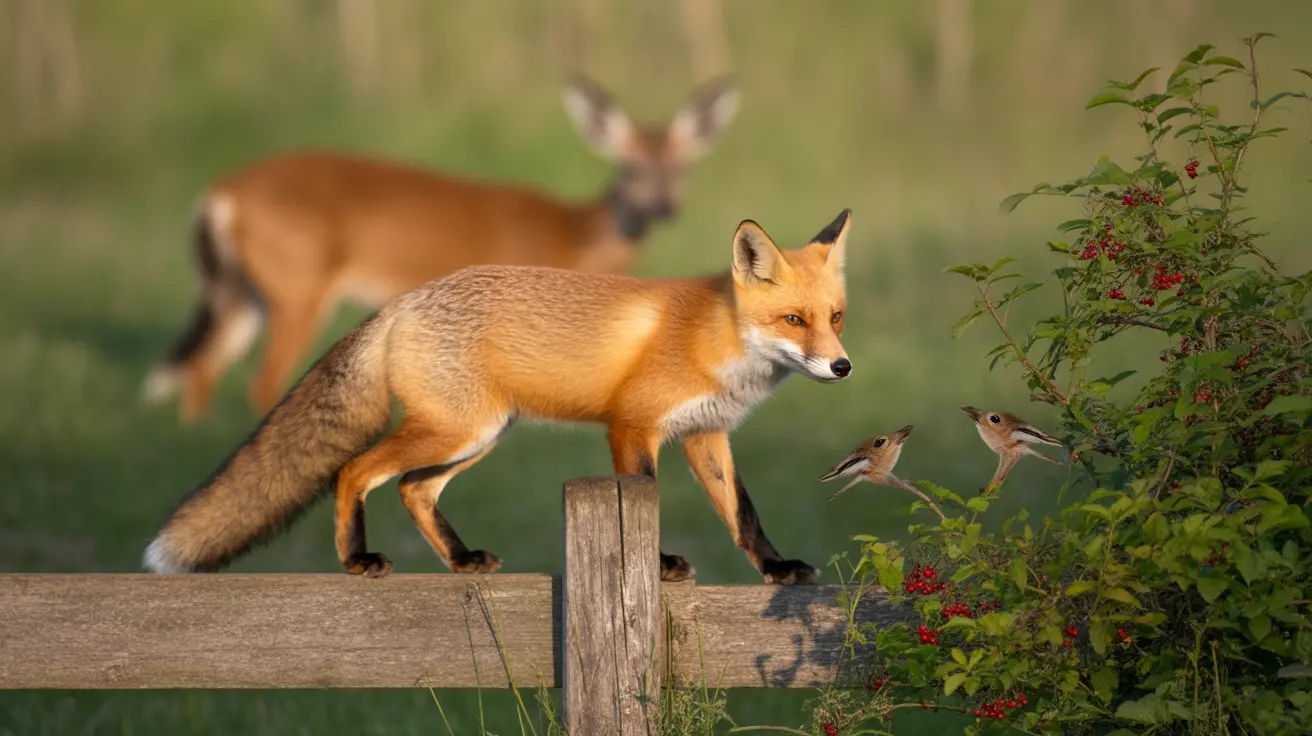 Wild animals exhibiting diverse behaviors representing boldness and sociability in natural habitat