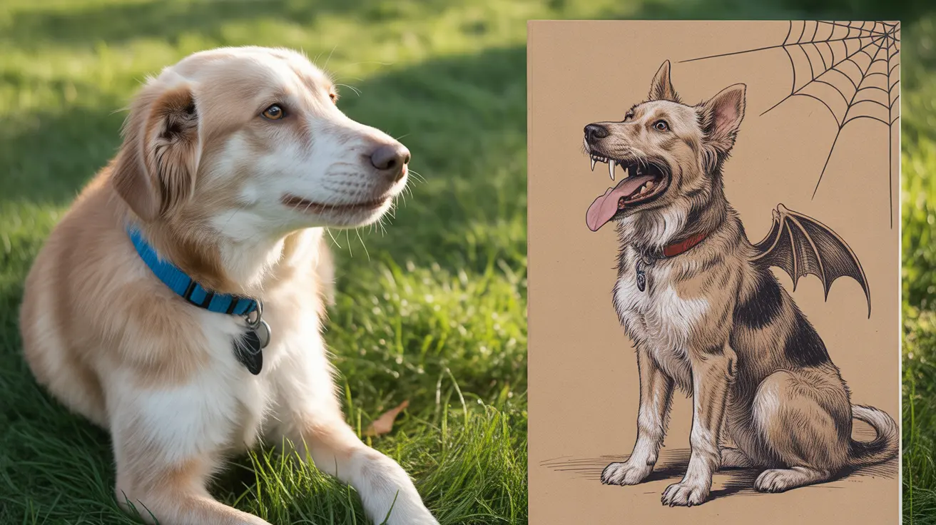 Quirky amateur hand-drawn pet portrait from Pasadena Humane's fundraiser