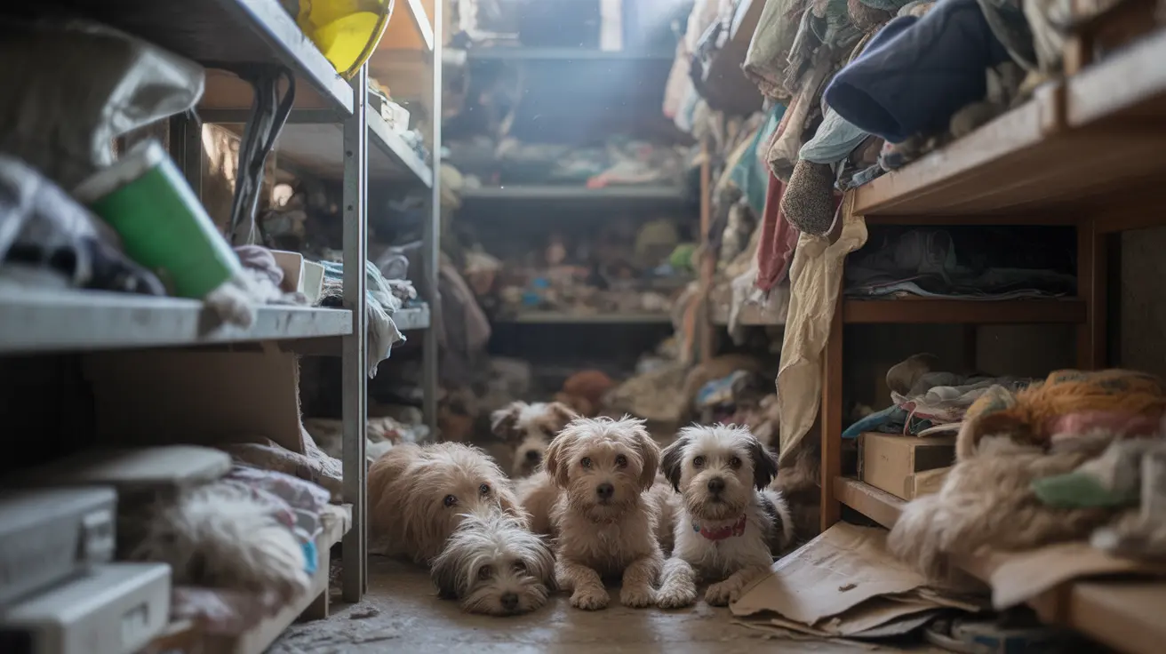 Humane officers rescuing dogs and cats from a cluttered apartment in Vista