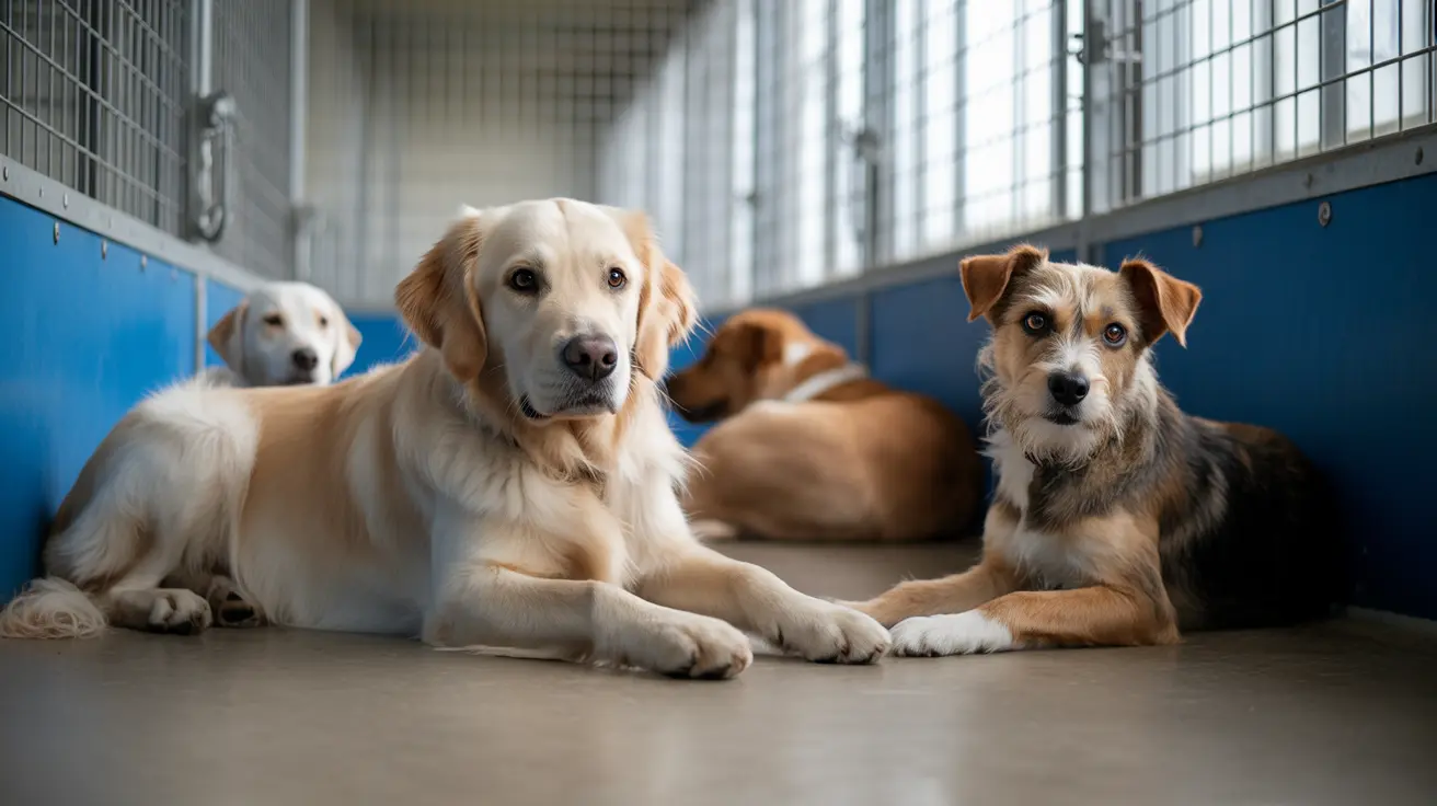 Victoria County Animal Shelter building with volunteering staff caring for dogs and cats