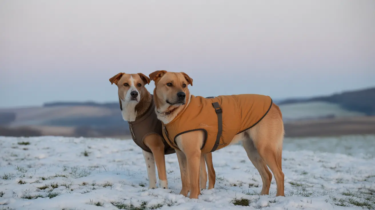 Volunteers distributing blankets and pet food to pets during a cold winter day in Kansas City
