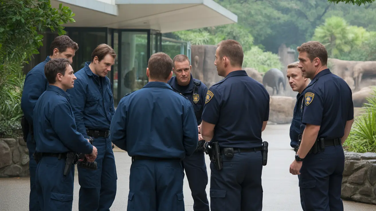 Indianapolis Fire Department responding to an animal escape alert at the Indianapolis Zoo