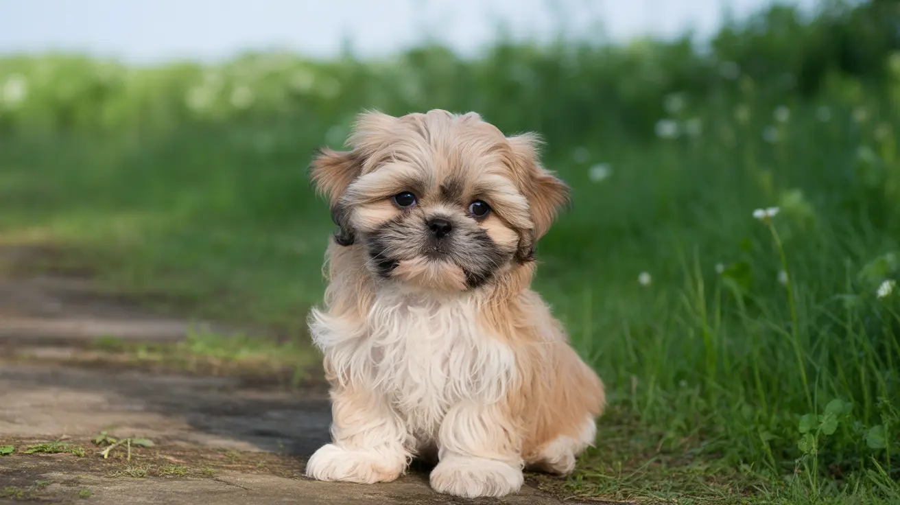 Calm and comforting emotional support dog sitting beside a person