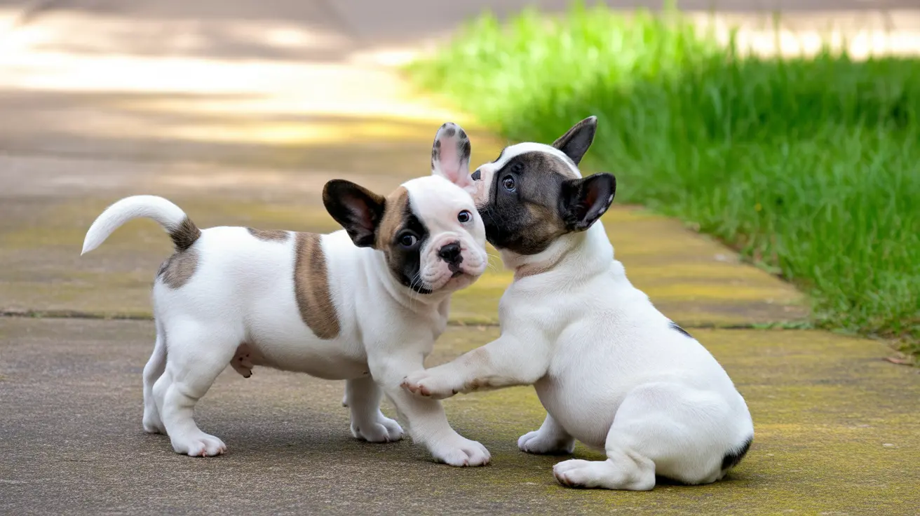 Two French Bulldogs wearing police vests representing therapy dogs in law enforcement