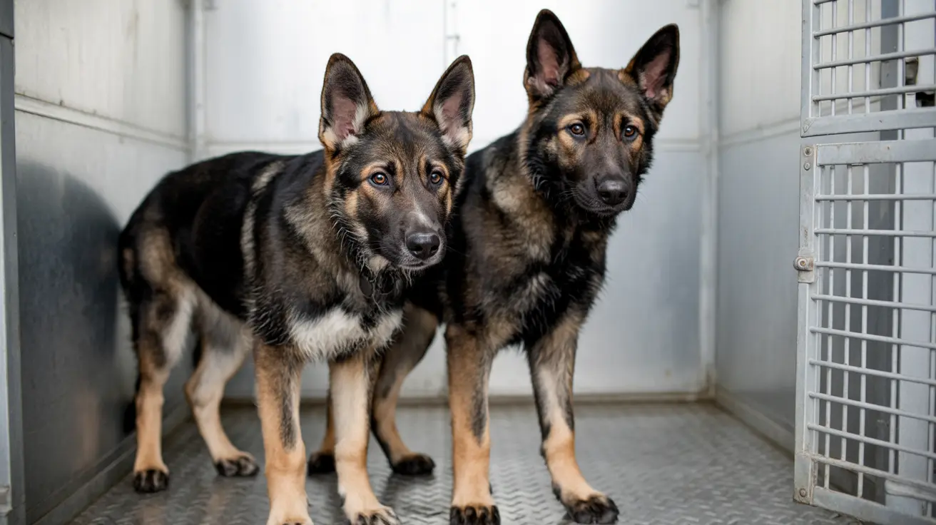 German Shepherd dog with erect ears and thick coat resembling a wolf