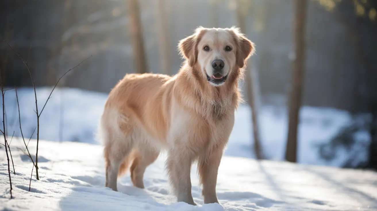 Dogs playing happily in fresh snow during a winter snowstorm in the Monadnock Region