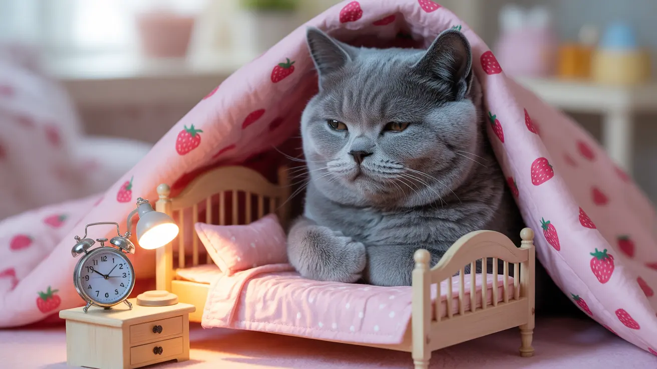 Cats enjoying custom-designed mini-homes with climbing structures and cozy spaces