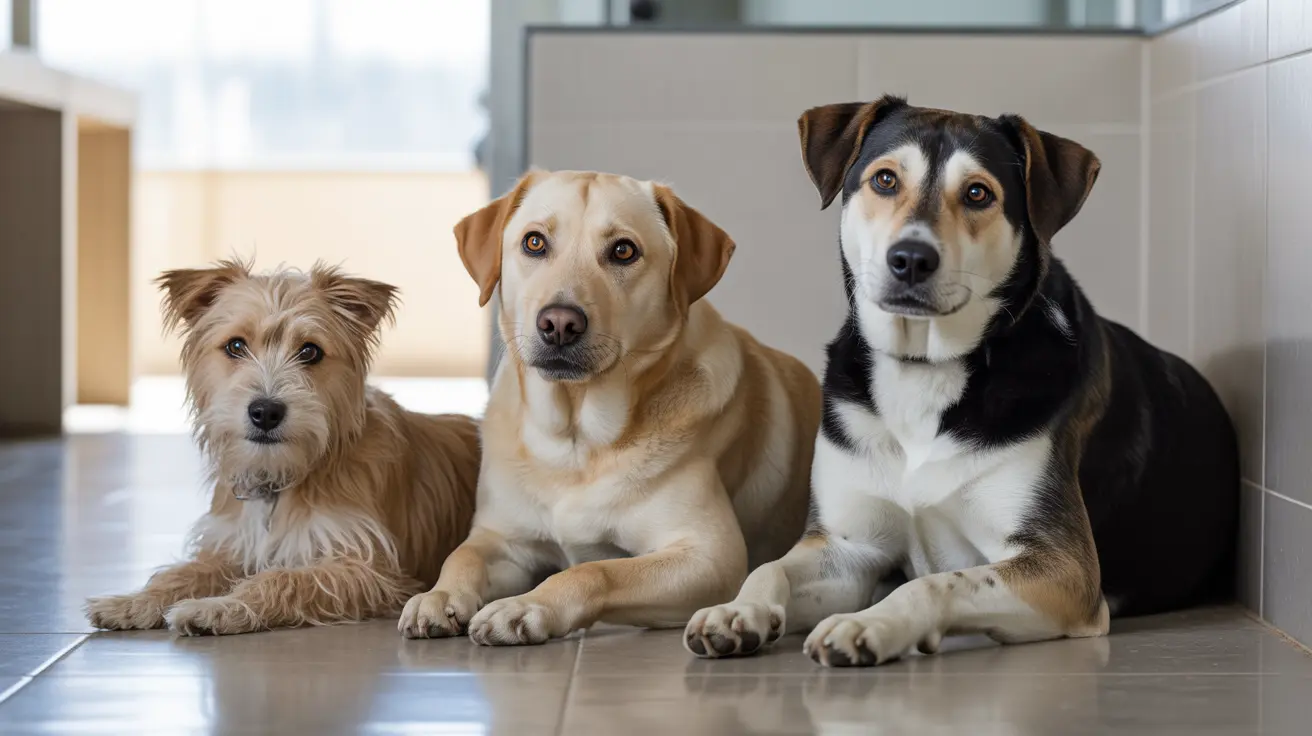 Three adoptable pets from Marion County Animal Services named Yankee, Kiki, and Bailey