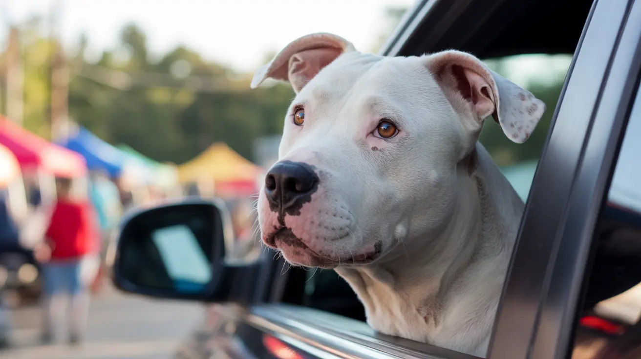 Volunteers distributing free pet food bags at a drive-thru event in Huntsville
