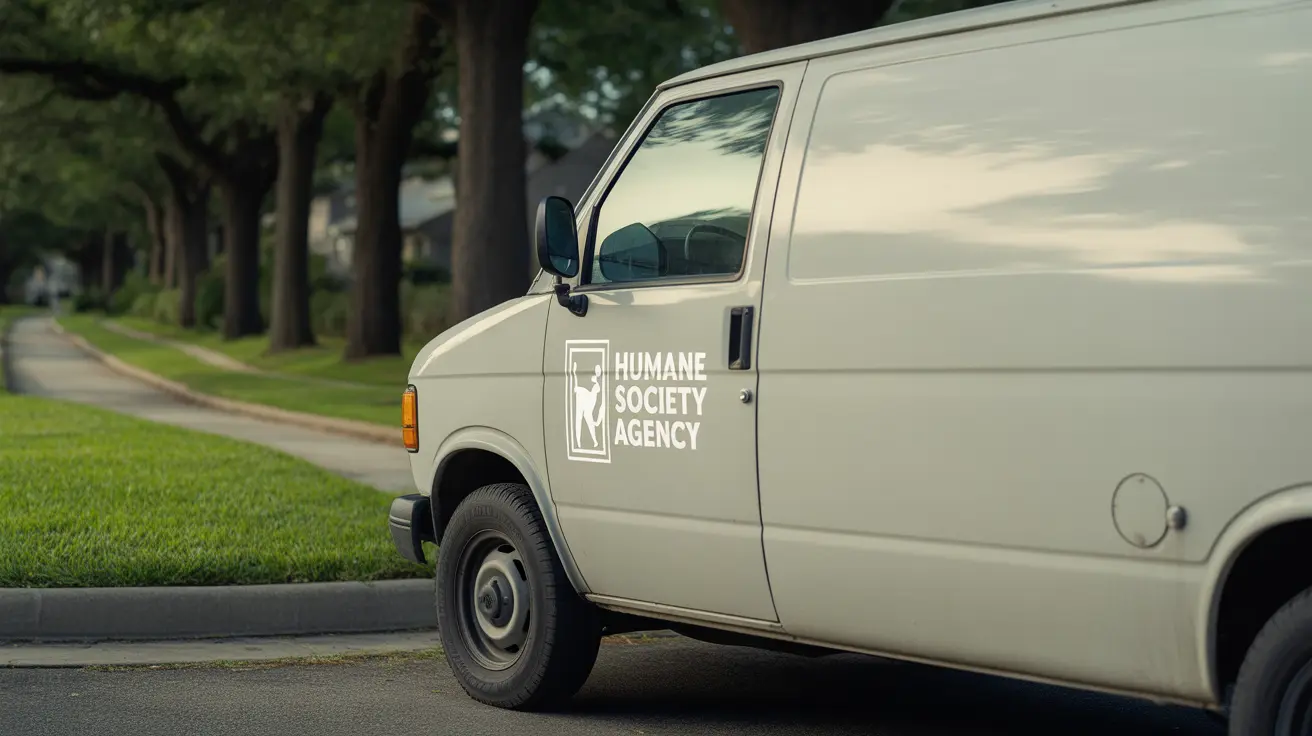 Ontario County Humane Society responding to an animal rescue operation at a residential home