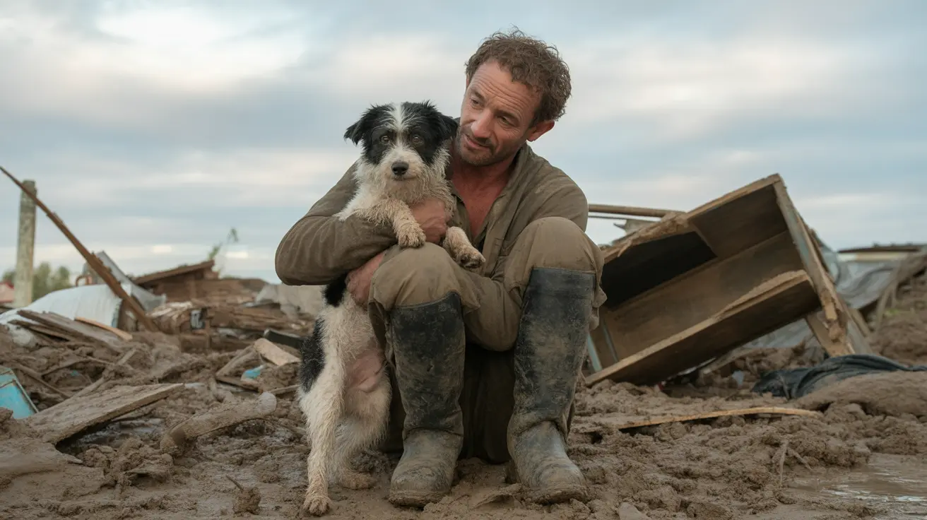 Emergency animal rescue teams assisting pets and wildlife during natural disasters in multiple global locations