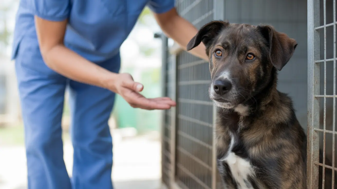 Rescued dogs at Lee County Animal Shelter awaiting adoption and care