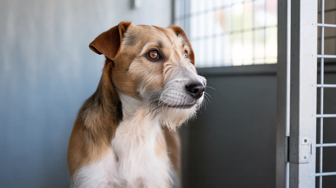 Local animal shelter with dogs and cats in kennels awaiting care