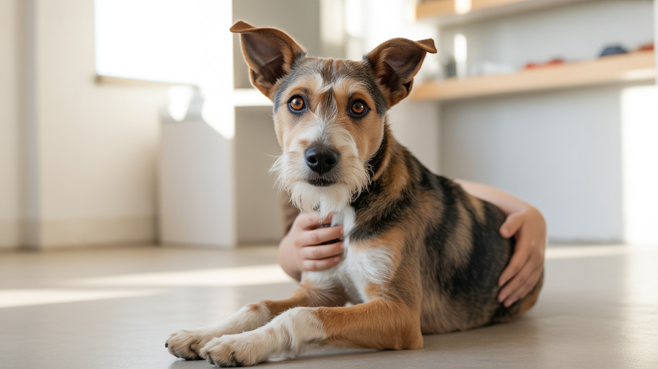 Volunteers distributing pet food at a community pet food pantry during a government crisis