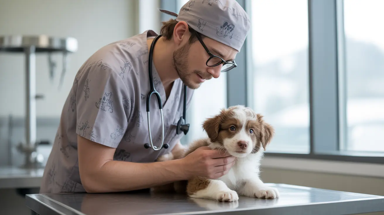White CARES mobile veterinary bus at Transformation Park with a crowd of pet owners in Amarillo
