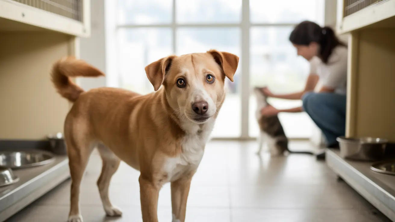 Happy family adopting a dog at Pitt County Animal Services shelter