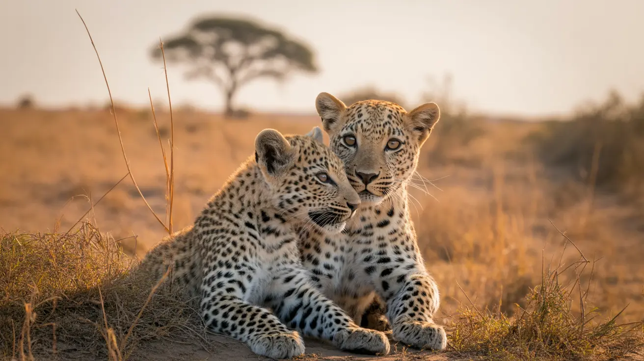 Close-up view of a zebra's black and white stripes and a leopard's spotted rosette pattern