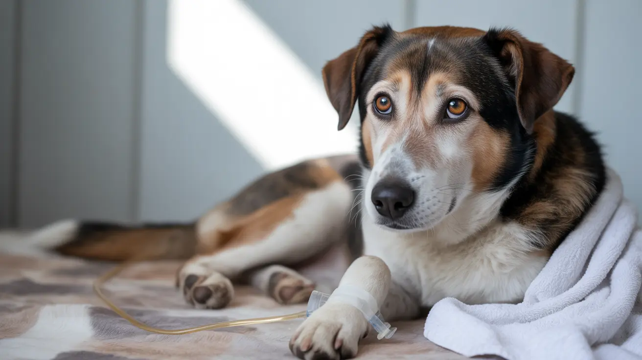 Image showing a dog's paw near a Ring security camera capturing pet care activities