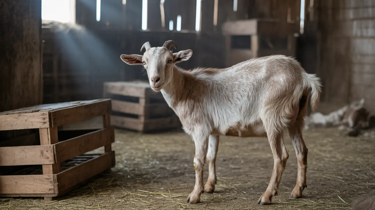 Neglected farm animals in poor conditions on a rural property