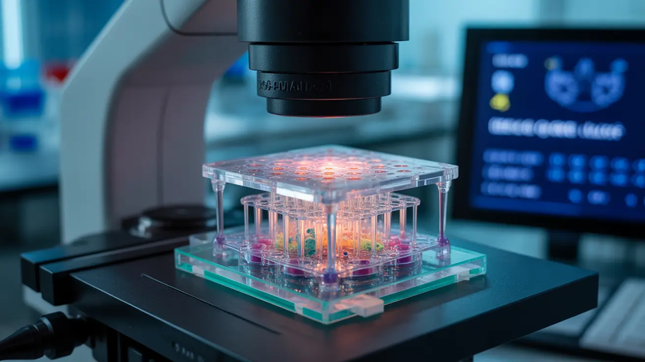 Lab scientist using organ-on-a-chip technology as alternative to animal testing