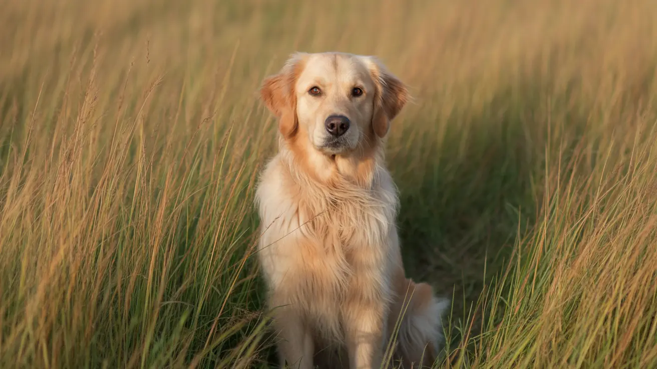 Dog sitting inside a shelter, available for adoption