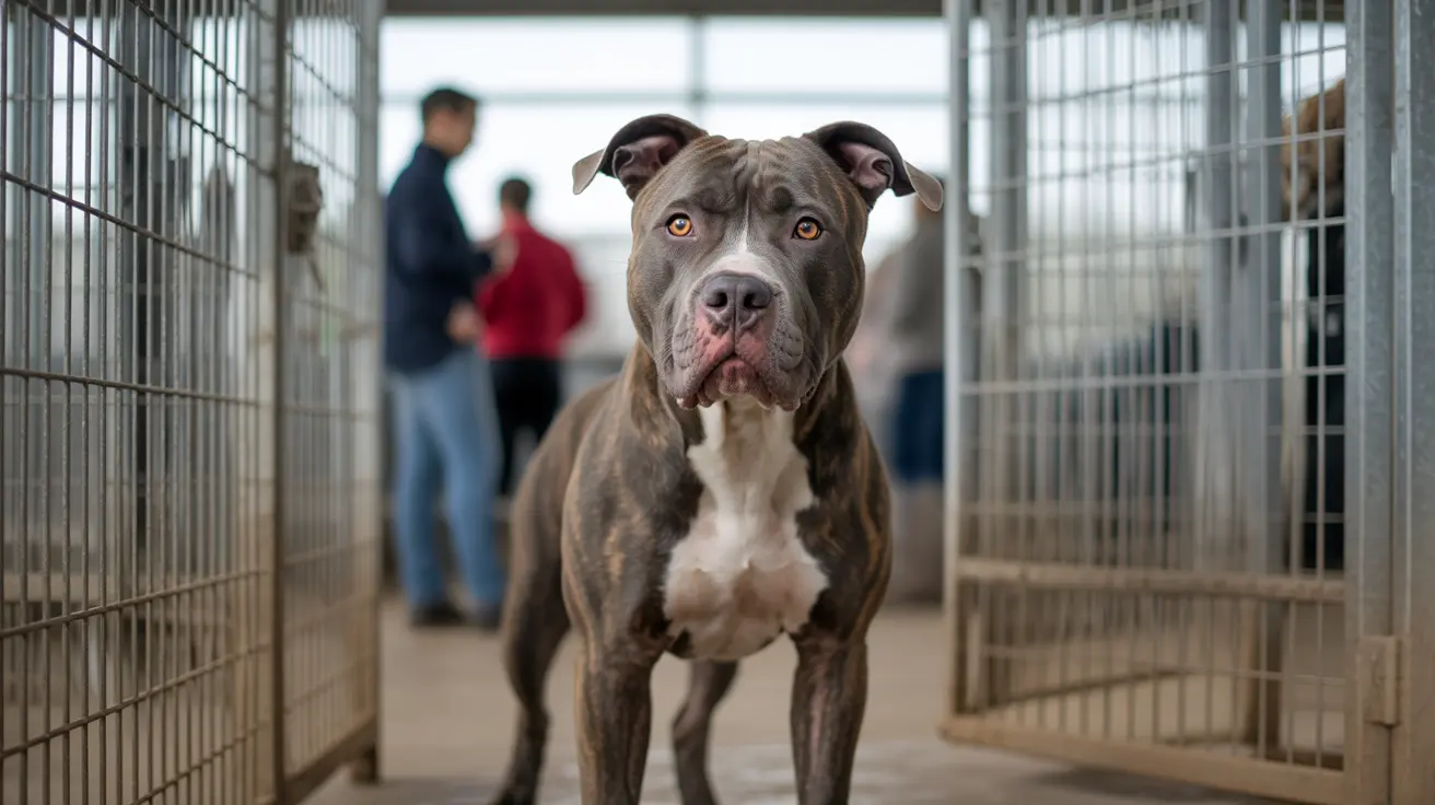Dogs in kennels at an overcrowded Atlanta animal shelter awaiting adoption