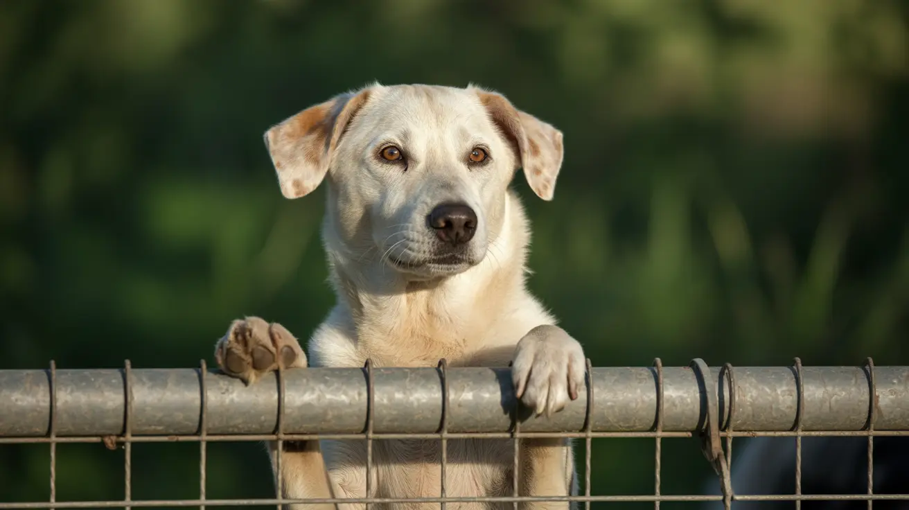 Kennels and animals at a rural nonprofit animal shelter facing funding challenges