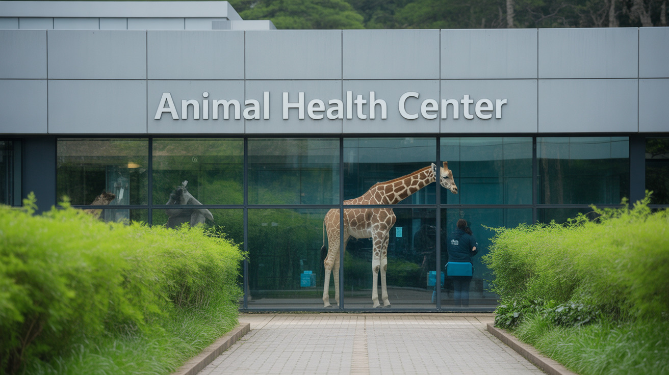 Potter Park Zoo ribbon-cutting ceremony at new Animal Health Facility entrance