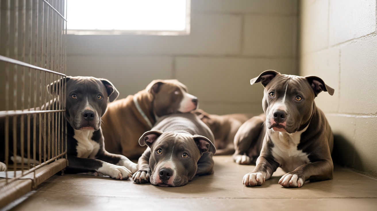 Rescued dogs being cared for after South Carolina dogfighting bust