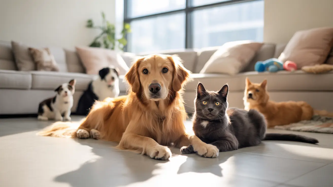 Rescued animals receiving care and socialization in a shelter environment