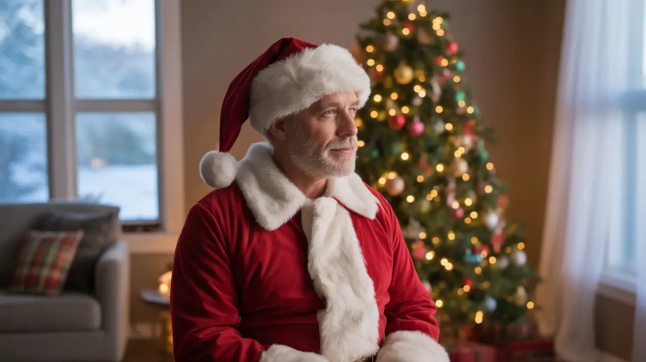 Santa Claus visiting animals at Heritage Park Zoological Sanctuary during the holiday event