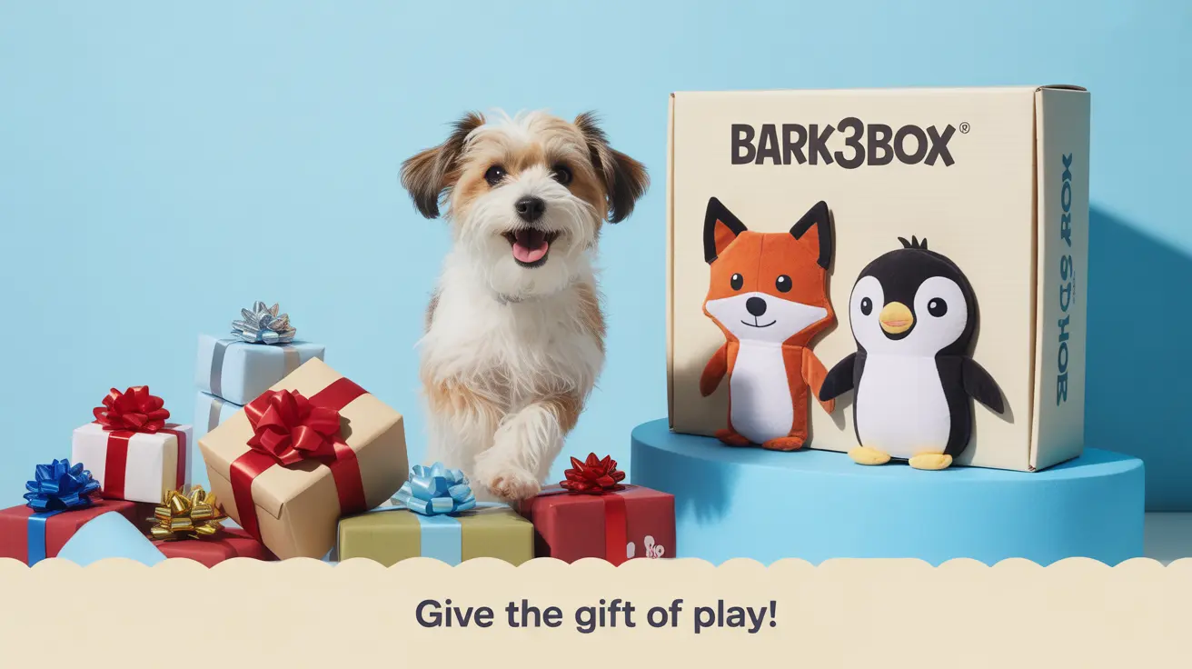 Assorted Disney-themed pet gifts including toys, apparel, and treats arranged for holiday gifting