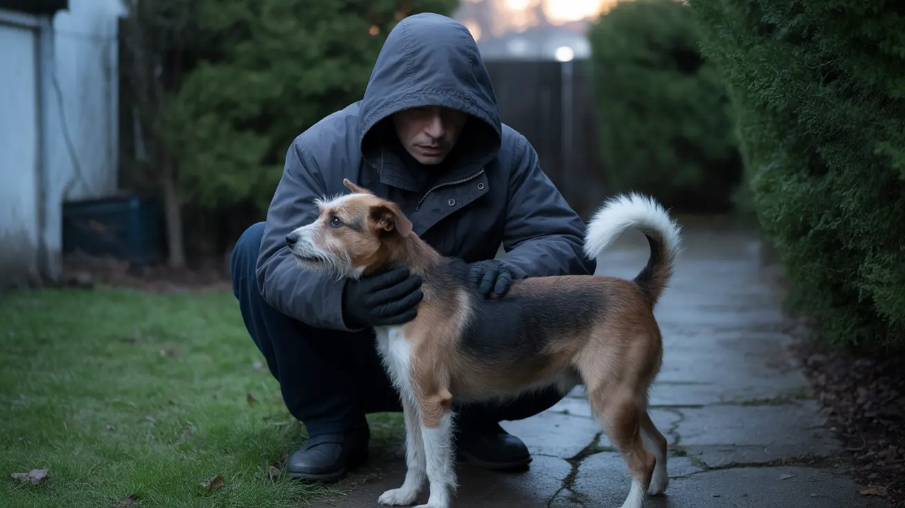 Ring camera footage showing a man striking a dog during an animal abuse incident